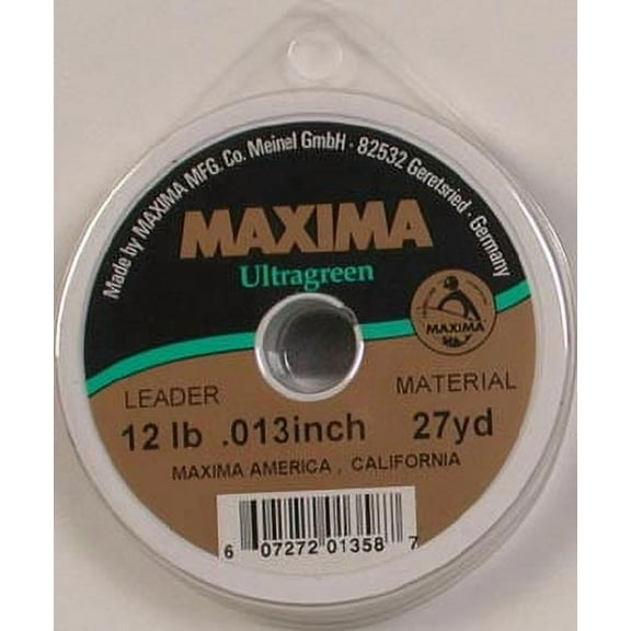 Maxima Mono Fishing Leader Wheel 27 yd Ultragreen 12 lb