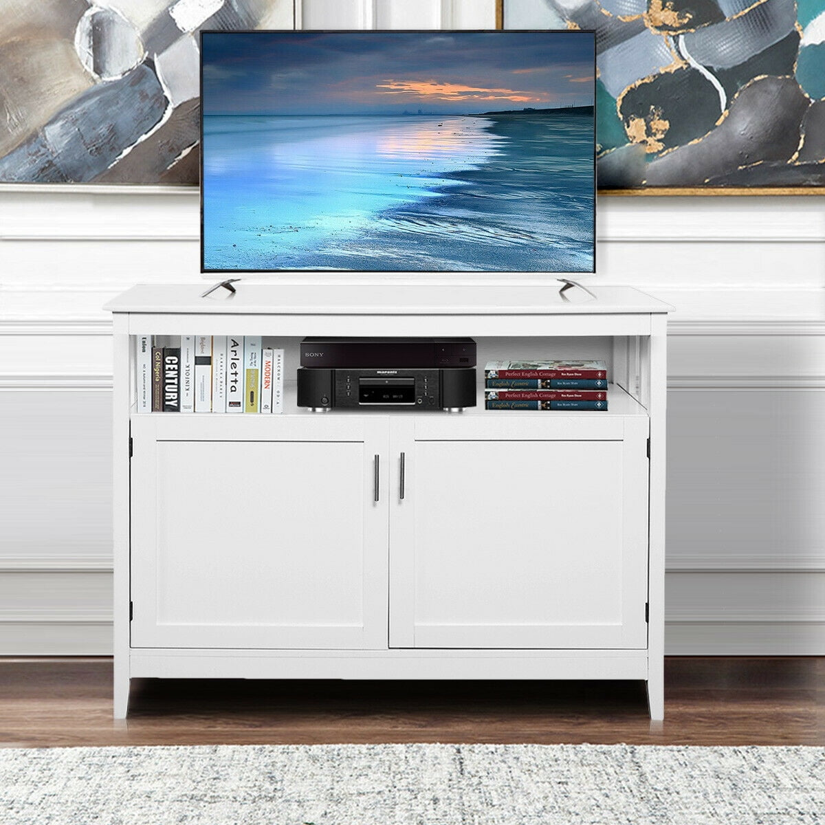 Costway Modern Kitchen Storage Cabinet Buffet Server Table 36
