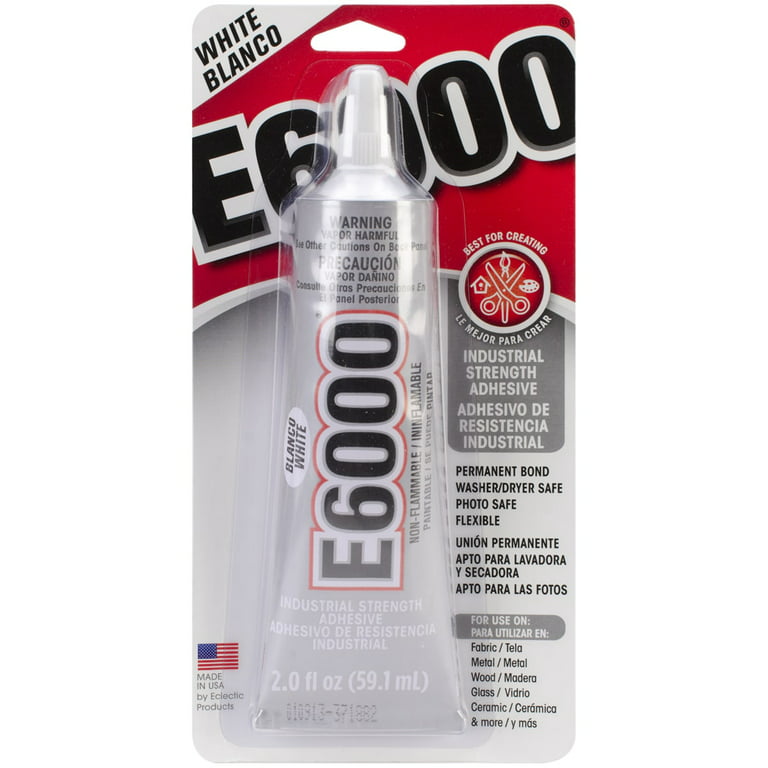 E6000 Eclectic Products 220011 2 Pack 3.7 oz. E-6000 High Viscosity  Multi-Purpose Adhesive, Clear Product Name