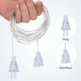 thumbnail image 4 of SHISUYAN Party Layout Light Cord Light String Extension Plug Curtain LED Lamp Cable (Chinese Flat Plug), 4 of 5