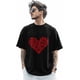 thumbnail image 1 of T-Shirts for Men, Valentine's Day Red Lip Prints Crew Neck Cotton T-Shirt Men's Short Sleeve Romantic Kisses Heart, 1 of 8