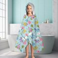 thumbnail image 6 of Fairy Tale Princess Castle Pattern Hooded Bath Towel，60"x35" for Ages 3 To 12 Kids, Quick Dry Lightweight Soft Microfiber Hood Beach Towel Cover Up for Kids, 6 of 7