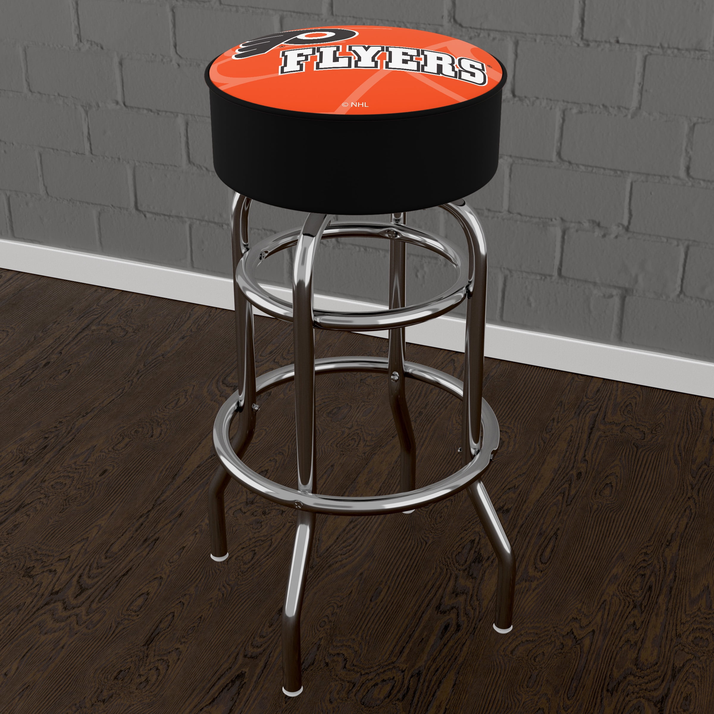 Trademark Gameroom Philadelphia Flyers Watermark Bar Stool with Padded Seat