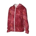 thumbnail image 2 of Sigee Abstract Red Marble Print UPF50+ Men's Sun Protection Hoodie Shirt SPF UV Shirt Long Sleeve Fishing Outdoor Lightweight, S-3XL, 2 of 9