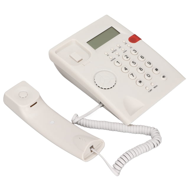 Teléfono de escritorio con cable, K010A‑1 Teléfono de escritorio con cable Teléfono de oficina Teléfono de escritorio con cable Materiales ecológicos