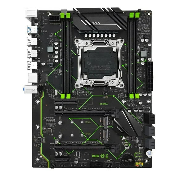 E5 MR9A V1.0 X99 Motherboard Support LGA 2011-3 Xeon E5 V3 V4 CPU Processor DDR4 RAM Four Channel Memory ATX NVME M.2 PCB As Shown,1 x PC Motherboard