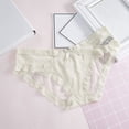 thumbnail image 2 of Womens Panties Breathable Underwear for Women Valentine Underwear White Women Shorts Comfy L, 2 of 3