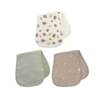 Neat Solutions 3 Pack Newborn Muslin Unisex Burp Cloths
