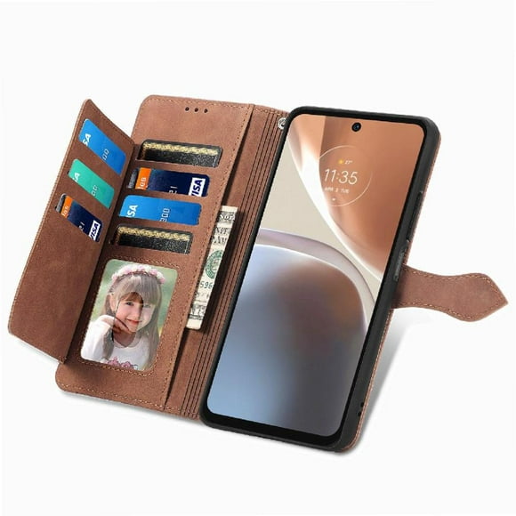 Funda billetera anti-golpes para GANGXUN MOTO G32 , ideal para día a día y trabajo