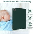 thumbnail image 4 of Allytechgroup iPad Air 13 Inch M2 Case 2024, Ultra Slim Thin Lightweight Soft Silicone Back Shell Bumper Shockproof Protective Case Cover for Apple iPad Air 13 Inch M4 2024, Darkgreen, 4 of 9