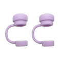 thumbnail image 7 of Hariumiu 2Pcs Solid Color Straw Cover Food Grade BPA Free Silicone Reusable Dust-proof No Spill 10MM Tumbler Straw Tip Plug Topper Protector Cup Accessories, 7 of 7