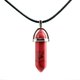 thumbnail image 1 of Colgante hexagonal de piedra natural, collar de pilar hexagonal con forma de bala y prisma hexagonal de cristal natural a la moda, 1 of 6