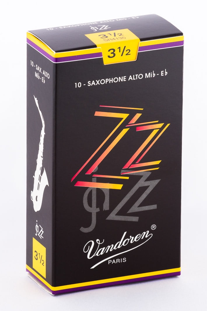 Vandoren Alto Sax ZZ Reeds Strength 3.5; Box of 10