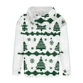 thumbnail image 4 of Aobny Winter Hoodies for Men White Christmas Graphic Shirt Hooded Pullover Athletic Work Tops,M, 4 of 6