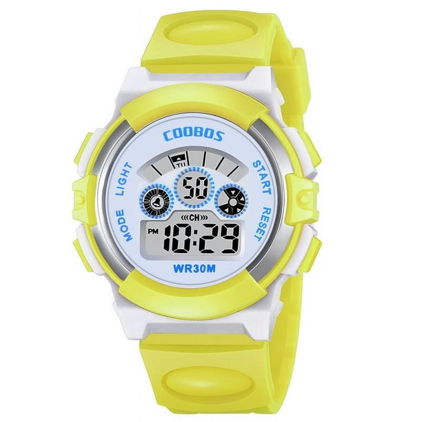 Reloj electrónico para niños, luminoso, multifuncional, resistente al agua, deportivo, para estudiantes
