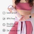 thumbnail image 4 of SURFVEN 12 oz Stainless Steel Double Wall Insulated Water Bottle with Flip-up Straw Lid, Pink, 4 of 10