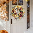 thumbnail image 5 of Rustic Sunflower Wreath, French Wreath, Welcome Flower Garland, Hanging Decoration for Front Door, 45Cm, Brand New,, 5 of 6