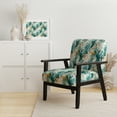 thumbnail image 2 of Designart « Emerald Rhapsody » Fauteuil d'Appoint Rembourré Abstrait Turquoise - Fauteuil Moderne pour Chambre, 2 of 7