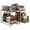 Black, variant on 2-Tier Under Sink Organizers and Storage, 2 Pack Pull-Out Cabinet Organizer, Stackable Sliding Drawer Shelf for Kitchen,Bathroom, Black