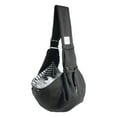 thumbnail image 2 of Transportín para mascotas Reversible, portátil, cómodo, arnés para mascotas, perros, gatos, bolso de hombro, bolsa suave para ir de compras, tienda de negro, 2 of 8
