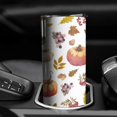 thumbnail image 3 of 20oz Fall Pumpkins Leaves Pattern Skinny Tumblers Stainless Steel Tumbler with Lid and Straw,Vacuum Insulated Double Wall Travel Tumbler Cups with Cleaning Brush for Coffee,Tea, 3 of 6
