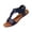 Navy, variant on Willtoo Women'S orthotic Sandals With Arch Support Comfortable Walking Casual Beach Sandals Slip On Adjustable Flat Bottom Open Toe Sandals
