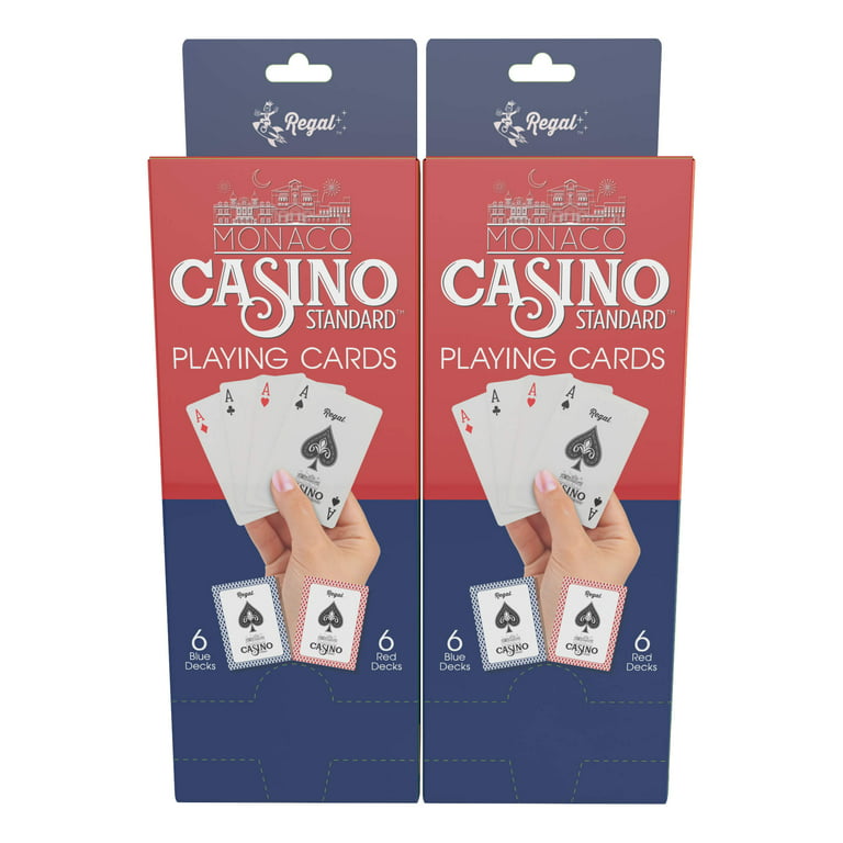 Playing Cards, Poker Size Standard Index, 12 Decks Of Cards (6 Blue And 6  Red), For Blackjack, Euchre, Canasta, Pinochle Card Game, Casino Grade