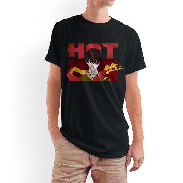 Playera para Hombre de Avatar, PrÃncipe Zuko, Negro, Talla M