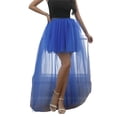 thumbnail image 1 of Jupe Asymétrique Haute-Basse pour Femmes avec Tulle, Taille Élastique, Robe de Soirée Bal Cocktail, 1 of 5