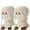 Beige, variant on 2 Pack Womens Thermal Warm Integrated Knit Beanie Hat With Neck Cover, Thick Plush Lining Windproof Cold Proof Headwear for Women Autumn Winter Daily Matching Beige M