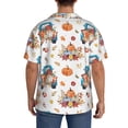 thumbnail image 3 of Rateoe Vintage Autumn Truck Pattern Men's Short Sleeve Classic Shirt, Casual Short-Sleeved Shirt, Lightweight Summer Shirt, Cuban Collar Shirt,Button-Front Shirt-Large, 3 of 5