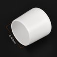 thumbnail image 3 of 5Pcs Rubber End Caps 25mm ID Vinyl Round Tube Bolt Cap Cover Screw Thread Protectors White, 3 of 4