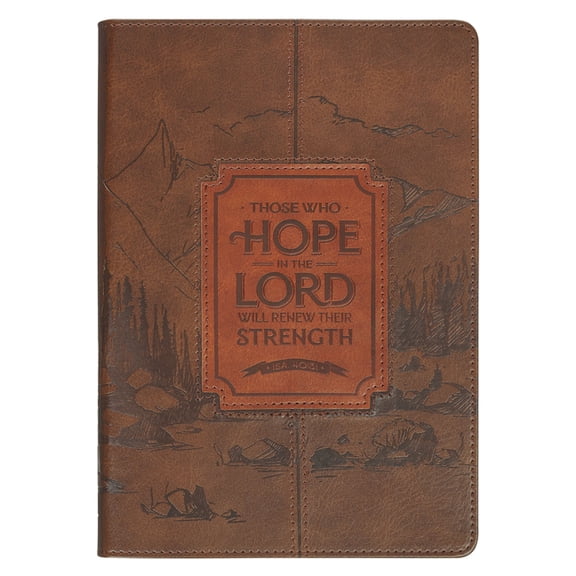 Christian Art Gifts Classic Journal Those Who Hope in the Lord Is. 40:31 Bible Verse, Inspirational Scripture Notebook, , (Hardcover)