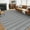 Dark gray tone, variant on Yesurprise 5'x7' Washable Braided Print Area Rugs - Modern Farmhouse, Lightweight Area Rugs for Living Room or Bedroom, Camel