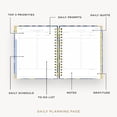 thumbnail image 2 of Day Designer 2026-2027 Daily Academic Year Planner Calendar, July 2026 - June 2027, 7.4" x 9.5", Premium Cover, Wirebound, Laminated Tabs, Storage Pocket, Includes Stickers & Snap-In Ruler, Day Lily, 2 of 16