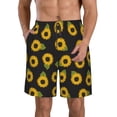 thumbnail image 1 of Balery Sunflowers Traje de Baño Estilo Hawaiano para Hombre, Shorts de Secado Rápido con Bolsillos-Small, 1 of 6