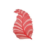 VONKY PVC Leaves Placemat Anti-Skid Insulation Pad Anti-Scald Hollow Nordic Cup Table Mat Home Hotel Party Accessories Silver