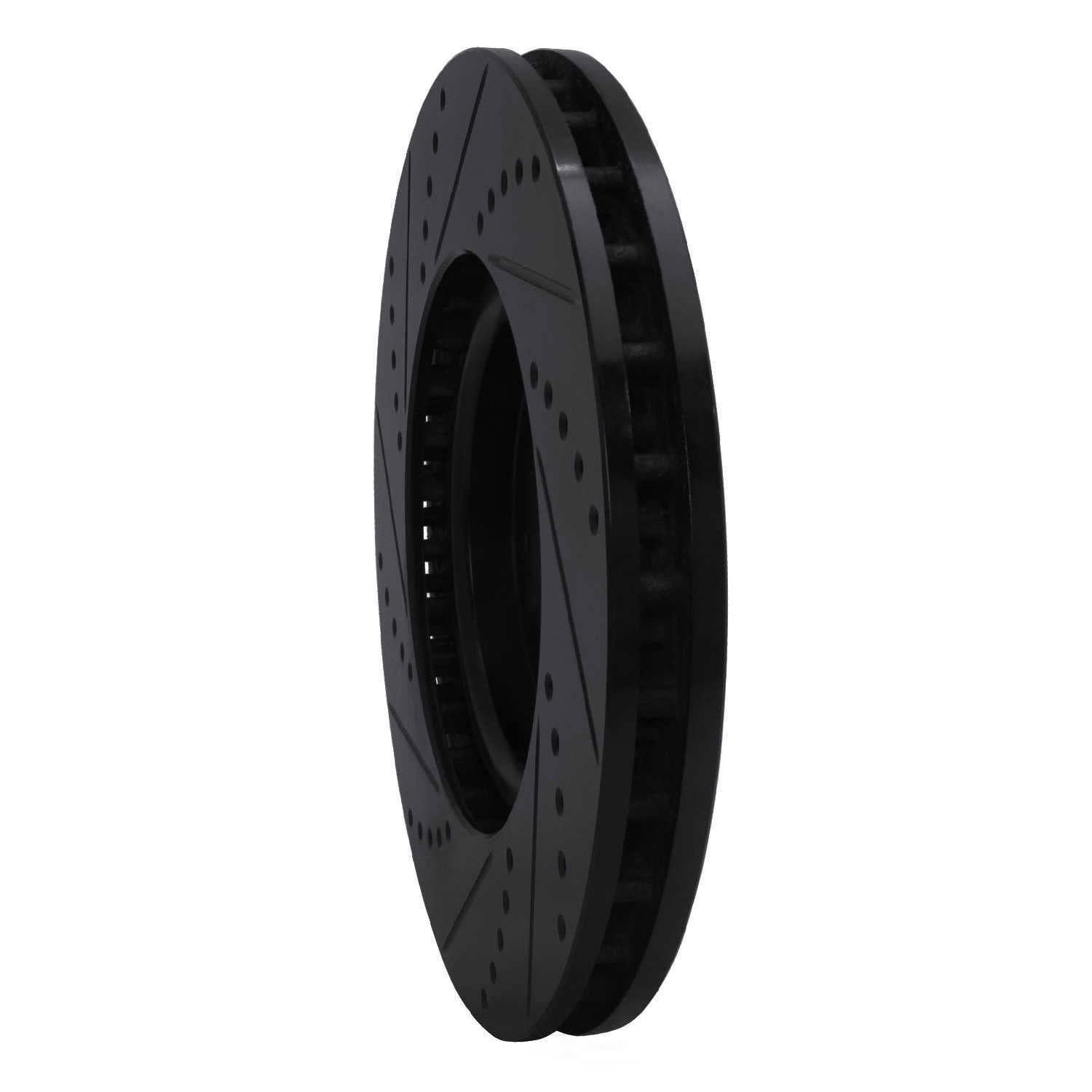 Dynamic Friction Company 633-72035R DFC Brake Rotor - Drilled And Slotted - Black