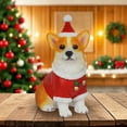 thumbnail image 5 of OEFNTAC Decorations Cute Dog Figurine Set Christmas Hat Corgi Bichon Labrador Ornaments Festive Decoration Gift Christmas Tree Decorations, 5 of 5