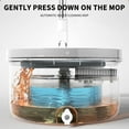 thumbnail image 6 of FHBVT Rotating Mop Bucket Set, Automatic Water Spray System, Clean Dirty Water Separation, Built-in Brush for Hair Removal No Hand Washing Required Efficient Floor Cleaning Solution for Home Office, 6 of 9