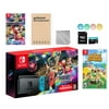 Nintendo Switch Mario Kart 8 Deluxe Bundle: Red/Blue Console, Mario Kart 8 & Membership, Animal Crossing: New Horizons, Mytrix 128GB MicroSD Card and Accessories