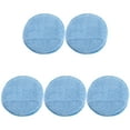 thumbnail image 1 of EeaseCA 5pcs Microfiber Round Sponges Practical Cleaning Sponges Waxing Sponges (Blue), 1 of 8