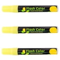 thumbnail image 1 of Marcador borrable de vidrio VentDepot ChalkyYellow 3Pzas Amarillo Neón Punta Redonda Mediana, 1 of 1