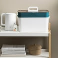 thumbnail image 6 of Matoen 7-Day Plastic Rectangular Medicine Organizer Box - Anytime Divider Cutter Storage Container for Pills & Small Items, 6 of 6