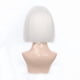 thumbnail image 4 of Wig for women, short straight hair, natural JK pure white wavy hairstyle, 4 of 4
