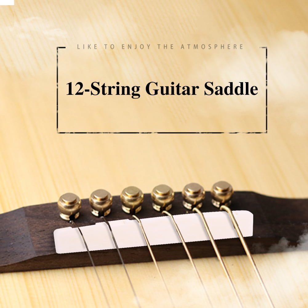 New 6-String Guitar Bridge Pins Set Saddle Nut Acoustic Cattle Tailpiece Reusable Plastic Guitar Accessories for Acoustic Guitar Durable and Fashion 