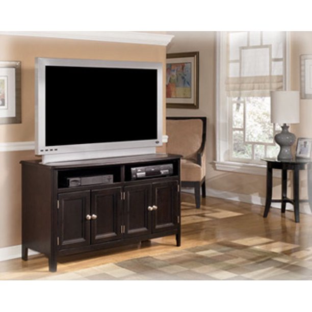 Ashley Carlyle Almost Black Medium Tv Stand W371-28 - Walmart.com