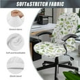 thumbnail image 3 of FKELYI Green Leaf Print Office Chair Cover Swivel Chair Protector Cover with 2 Pcs Armrest Covers Anti-Dust Washable Breathable Gaming Chair Slipcover, Large, 3 of 6