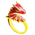 thumbnail image 2 of Yamaler Ring Exquisite Adjustable Unisex Punk Jewelry Enamel Dragon Ring for Party, 2 of 8
