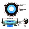 thumbnail image 2 of Danco Hydroseat Toilet Flange Repair Kit, New (10672X), 2 of 11